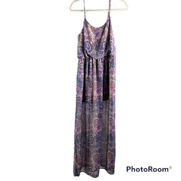 FIRE Los Angeles Paisley Maxi Dress Woman’s Size Medium - Picture 1 of 9